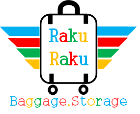 難波、RakuRaku行李寄存难波商店，行李寄存,硬幣儲物櫃,ｺｲﾝﾛｯｶｰ、投幣儲物櫃、RakuRaku行李寄存难波商店，行李寄存标识